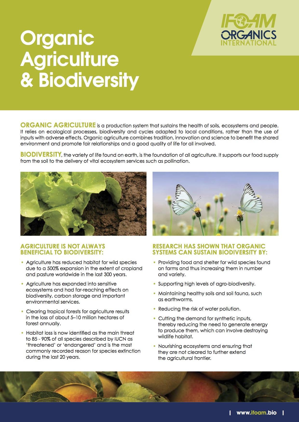 Organic Agriculture & Biodiversity | IFOAM